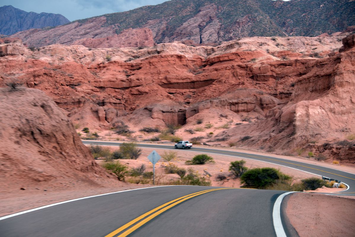 39 Colourful Hills Frame The Road As We Near Los Castillos The Castles In Quebrada de Cafayate South Of Salta